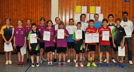 Bezirksmeisterschaften 2014 Siegerehrung U15