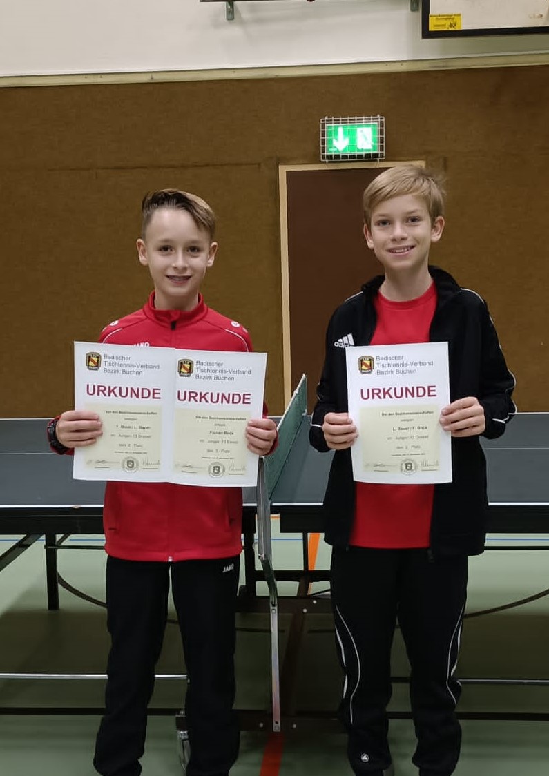 Kreismeisterschaften U13 Lukas und Florian 2022