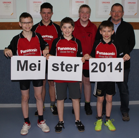 Meistermannschaft Schüler 2014