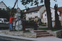 Dorfplatz - Entstehung
